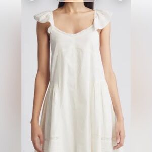 BNWT Treasure & Bond Strapless White Tiered Dress